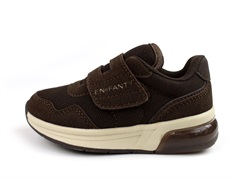 En Fant chocolate brown sneaker med blinklys